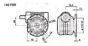 FLANGIA LATERALE FBR MI/MU 60-63